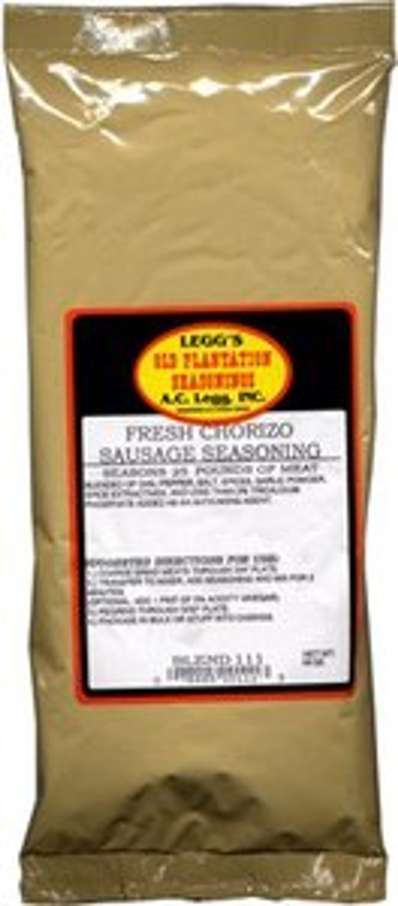 Blend 111 Leggs Old Plantation Chorizo Seasoning Butcher Supply